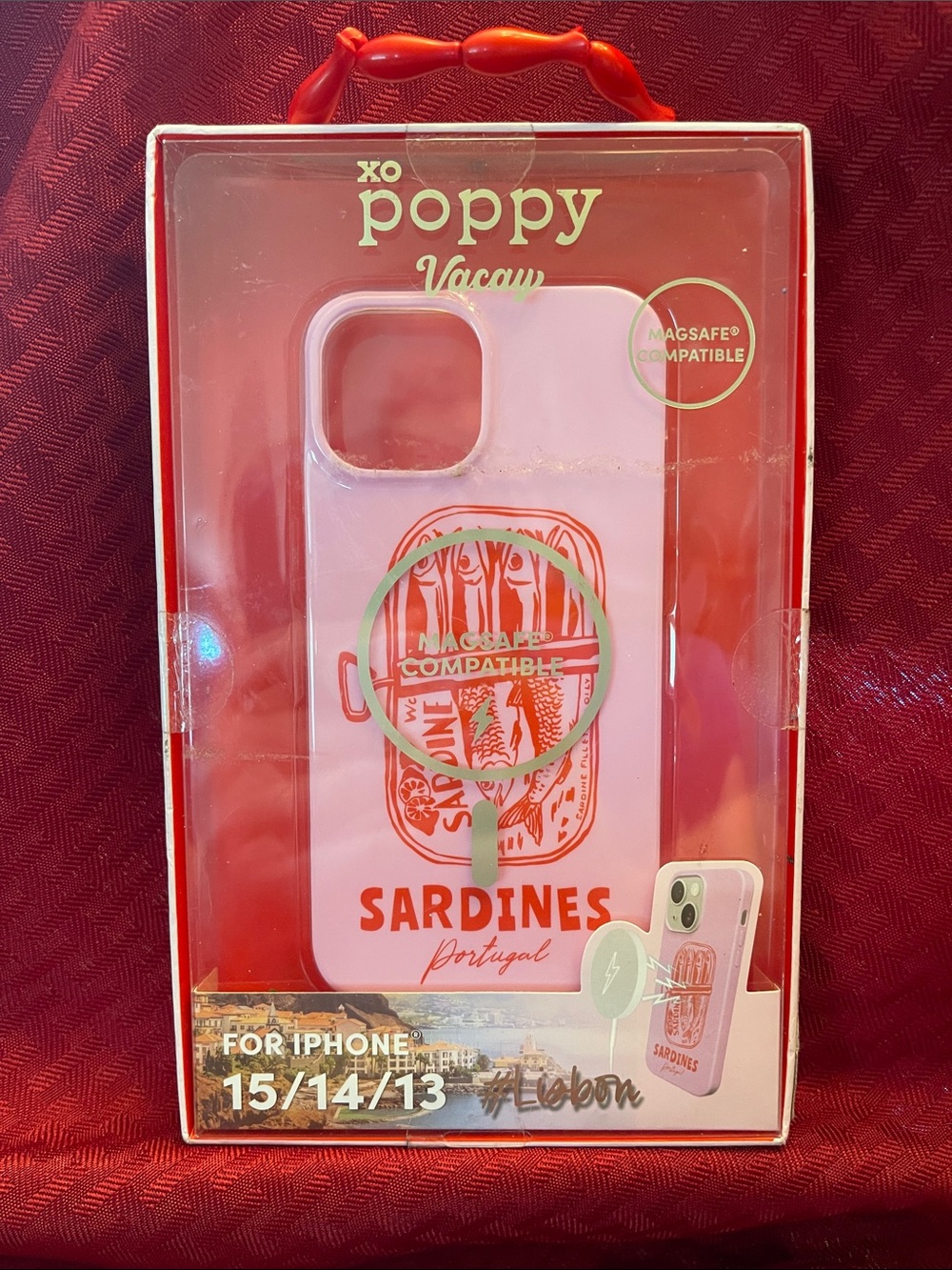 XO Poppy Cell Phone Case for iPhone 15/14/13 - Sardines